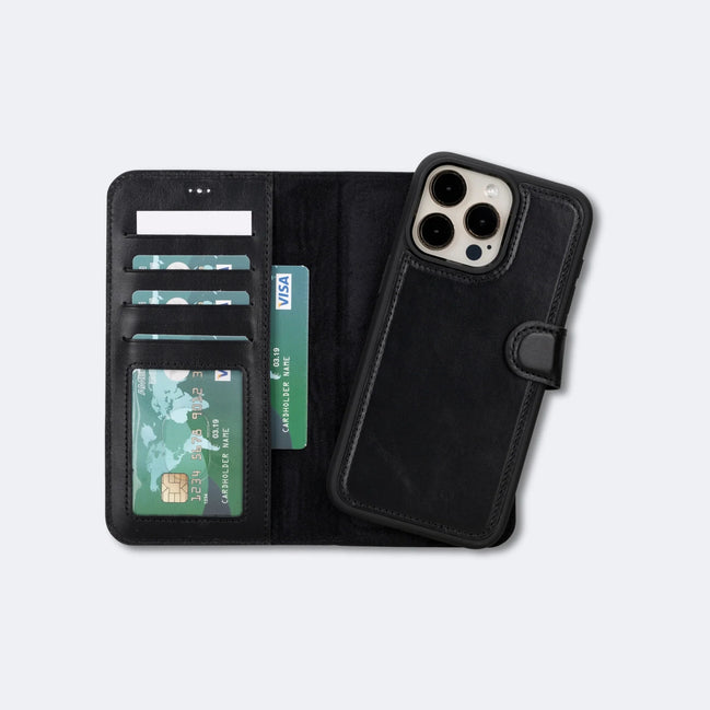 Magnetic Phone Wallet - Black