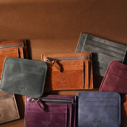 Kyle Minimal Leather Card Holder